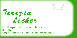 terezia licker business card